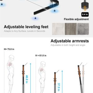 Adjustable Treadmill Handle Bar Black - Image 9
