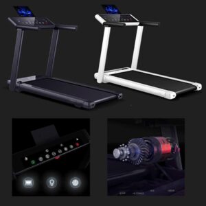 Electric Treadmill Foldable White Adjustable Display - Image 8