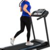 Folding Smart Treadmill Compact Design 250 LB Weight Capacity
