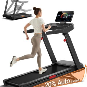Home Fitness Treadmill 20-Level Incline 400 LBS Capacity