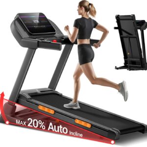 Home Fitness Treadmill 20-Level Incline 400 LBS Capacity - Image 8