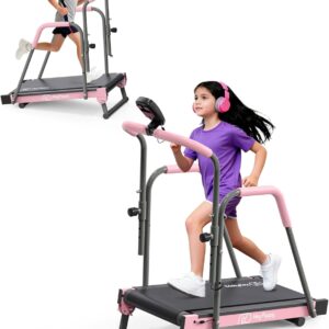 Kids Treadmill Manual Adjustable Incline Workout Equipment - Image 10