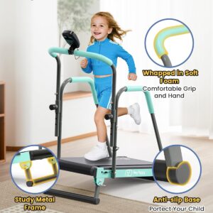 Kids Treadmill Manual Adjustable Incline Workout Equipment - Image 2